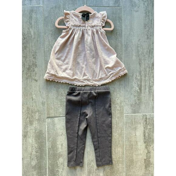 MAX STUDIO BABY Girls Outfit Tunic Sleeveless Tunic Top & Pants Set Designer 18m - Picture 5 of 6